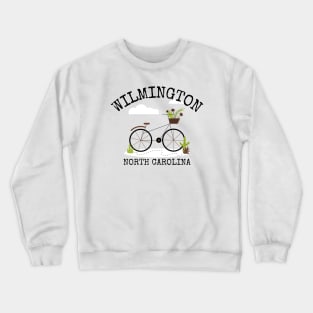 Wilmington, North Carolina Bicycle Crewneck Sweatshirt